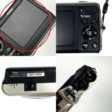  Nikon ニコン デジタルカメラ COOLPIX L21 シルバー 本体のみ 動作確認済み