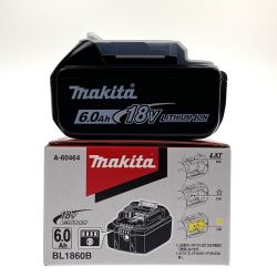## MAKITA マキタ 18v 6.0Ah リチウムイオンバッテリ BL1860B 純正バッテリ (1) 未使用品 Sランク