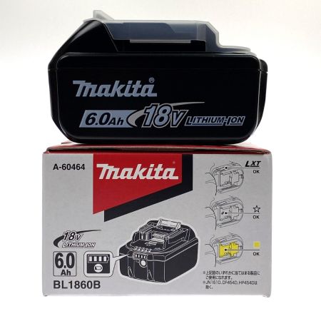  MAKITA マキタ 18v 6.0Ah リチウムイオンバッテリ BL1860B 純正バッテリ (2) 未使用品