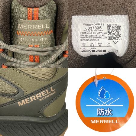  MERRELL メレル SPEED STRIKE 2 MID WP 防水 トレッキングシューズ 29cm  J037835 オリーブ