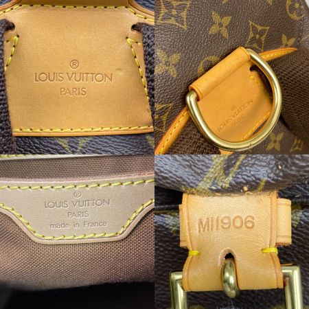  LOUIS VUITTON ルイヴィトン モノグラム モンスリGM リュックサック M51135 ブラウン