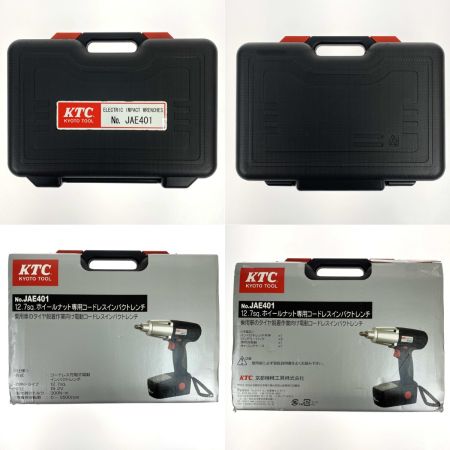  KTC ケーティーシー 12.7sq.ホイールナット専用コードレスインパクトレンチ JAE401 ブラック 充電器・充電池2個・ケース付