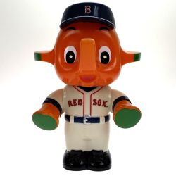 ## サトウ製薬 サトちゃん レッドソックス 貯金箱 約31cm キズヨゴレ有り Cランク