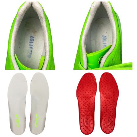  asics アシックス DS LIGHT ACROS 2 サッカースパイク 26.5cm 1101A046 Green Gecko/Black