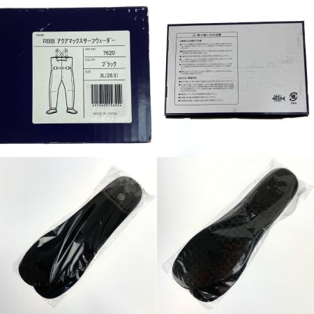  Rivalley リバレイ RBB アクアマックスサーフウェーダー 7620 ブラック サイズ3L(28.5cm) 