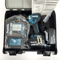 ## MAKITA マキタ 18V 充電式インパクトドライバ TD173D ブルー 充電器・充電池2個・ケース付 Aランク