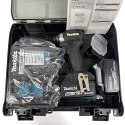 ## MAKITA マキタ 18V 充電式インパクトドライバ TD173DRGXB ブラック 充電器・充電池2個・ケース付 Bランク