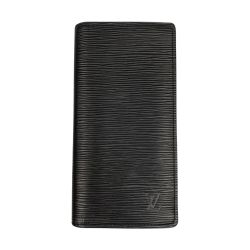 ## LOUIS VUITTON ルイヴィトン エピ ポルトフォイユブラザ ノワール 長財布 イニシャル入り RFID(ICチップ)確認済 M80788 Cランク