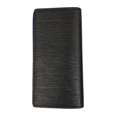  LOUIS VUITTON ルイヴィトン エピ ポルトフォイユブラザ ノワール 長財布 イニシャル入り RFID(ICチップ)確認済 M80788