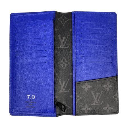  LOUIS VUITTON ルイヴィトン エピ ポルトフォイユブラザ ノワール 長財布 イニシャル入り RFID(ICチップ)確認済 M80788