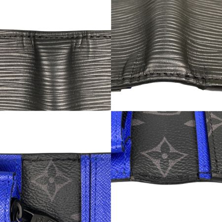  LOUIS VUITTON ルイヴィトン エピ ポルトフォイユブラザ ノワール 長財布 イニシャル入り RFID(ICチップ)確認済 M80788