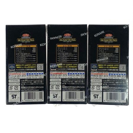   遊戯王 TACTICAL-TRY PACK -黒魔導・HERO・御巫- 3BOX 未開封 シュリンク付 トレカ