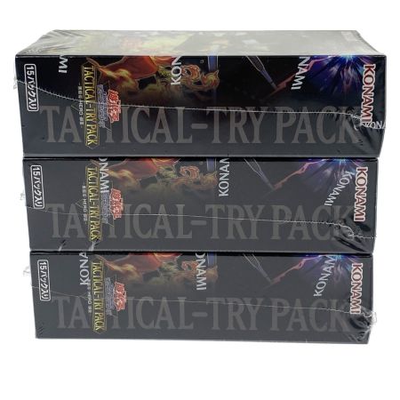   遊戯王 TACTICAL-TRY PACK -黒魔導・HERO・御巫- 3BOX 未開封 シュリンク付 トレカ