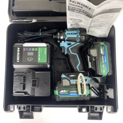 ## HiKOKI ハイコーキ 36V コードレスインパクトドライバ WH36DC(2XPSZ)(CB) セームブルー 充電器・充電池2個・ケース付 Aランク