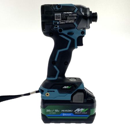  HiKOKI ハイコーキ 36V コードレスインパクトドライバ WH36DC(2XPSZ)(CB) セームブルー 充電器・充電池2個・ケース付