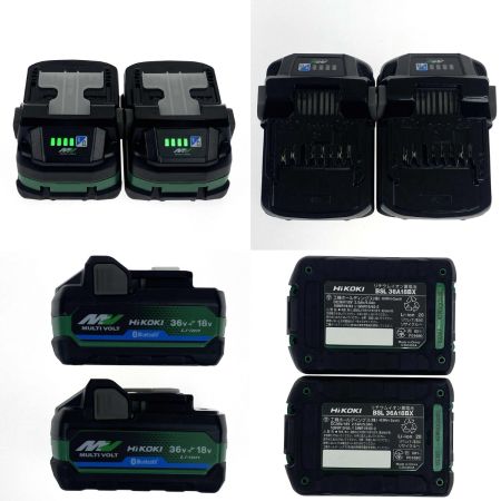  HiKOKI ハイコーキ 36V コードレスインパクトドライバ WH36DC(2XPSZ)(CB) セームブルー 充電器・充電池2個・ケース付