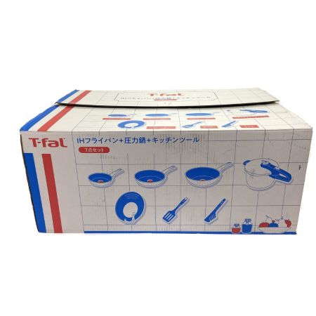  T-fal ティファール ハッピーバッグ 7点セット 未使用品 ガス・IH対応 フライパン・圧力鍋・キッチンツール