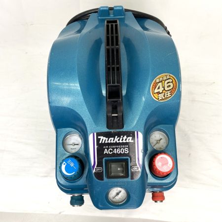  MAKITA マキタ 内装エアコンプレッサ AC460S 青 コード式 動作確認済 高圧/一般圧対応