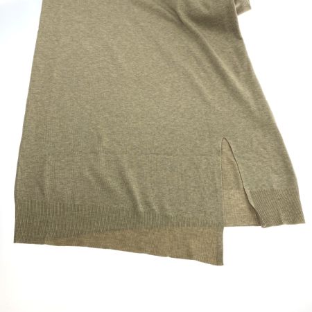  le coeur blanc ルクールブラン ベルト付プレーティングニットワンピ 38サイズ ベージュ 紙タグ付き