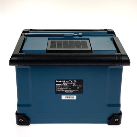  MAKITA マキタ 充電式ラジオ付テレビ TV100 グリーン リモコン・アダプター付 アンテナ1本折れ有