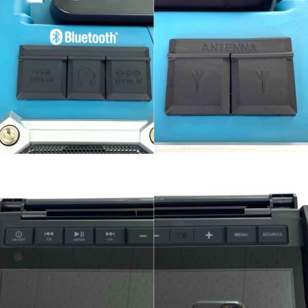  MAKITA マキタ 充電式ラジオ付テレビ TV100 グリーン リモコン・アダプター付 アンテナ1本折れ有