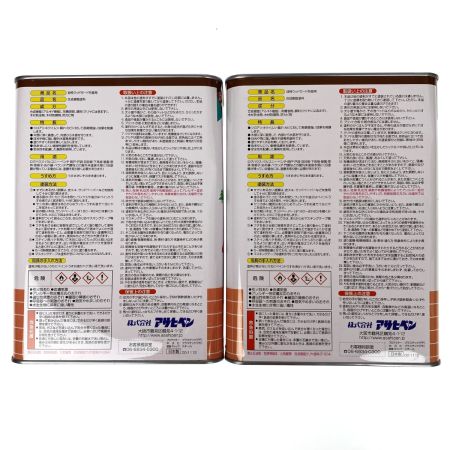  アサヒペン 油性ウッドガード 外部用 3.4L ブラック 2缶セット 未使用品