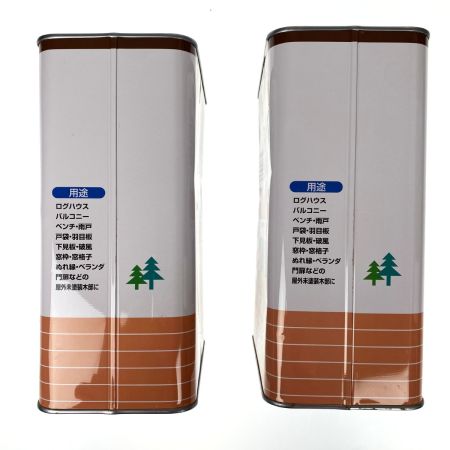  アサヒペン 油性ウッドガード 外部用 3.4L ブラック 2缶セット 未使用品