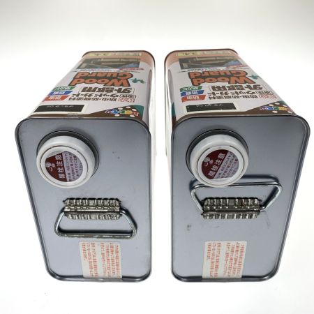  アサヒペン 油性ウッドガード 外部用 3.4L ブラック 2缶セット 未使用品