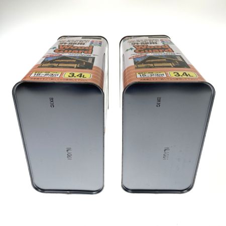  アサヒペン 油性ウッドガード 外部用 3.4L ブラック 2缶セット 未使用品