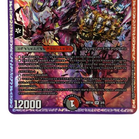   デュエルマスターズ 禁断の轟速 ブラックゾーン (禁断文字)  SR ART16 2/5 トレカ