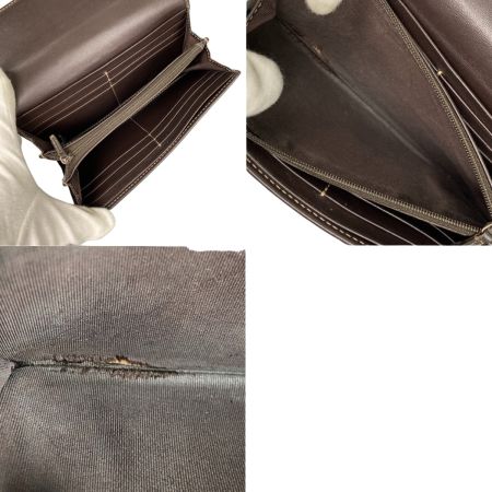  GUCCI グッチ GGキャンバス 二つ折り 長財布 ラブリーハート ジャンク品 251861 ベージュ ブラウン 