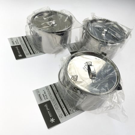  snowpeak スノーピーク ケトル No.1 CS-068R 3個セット 未使用品