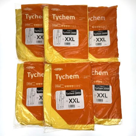  DuPont デュポン タイケム2000 6着セット サイズXXL TC198T YL 全身化学防護服（使い捨て式）未使用品