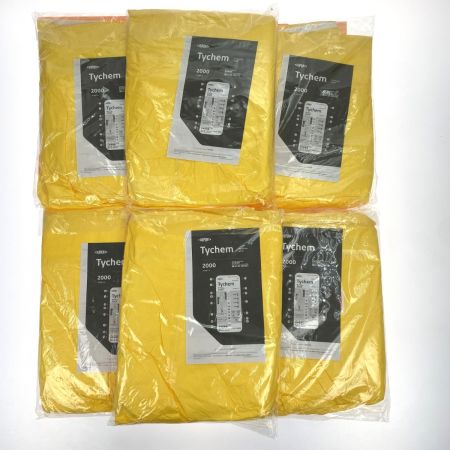  DuPont デュポン タイケム2000 6着セット サイズXXL TC198T YL 全身化学防護服（使い捨て式）未使用品