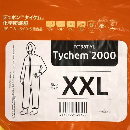  DuPont デュポン タイケム2000 6着セット サイズXXL TC198T YL 全身化学防護服（使い捨て式）未使用品