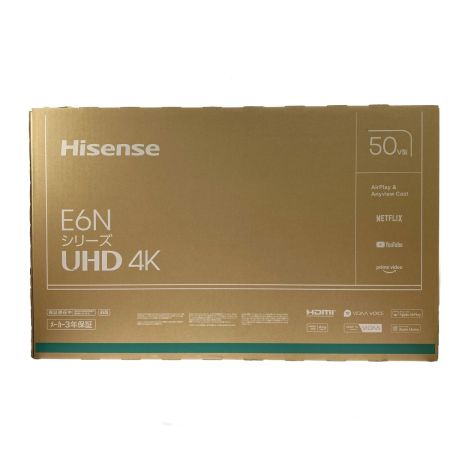  Hisense ハイセンス 液晶テレビ 50インチ 50E6N UHD 4k 未開封品