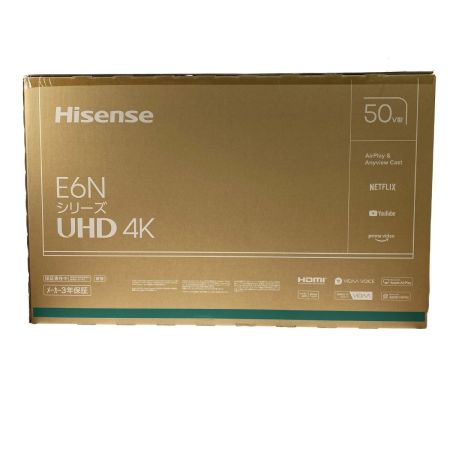  Hisense ハイセンス 液晶テレビ 50インチ 50E6N UHD 4k 未開封品