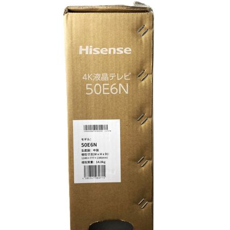  Hisense ハイセンス 液晶テレビ 50インチ 50E6N UHD 4k 未開封品
