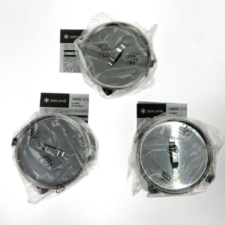  snowpeak スノーピーク ケトル No.1 CS-068R 3個セット 未使用品