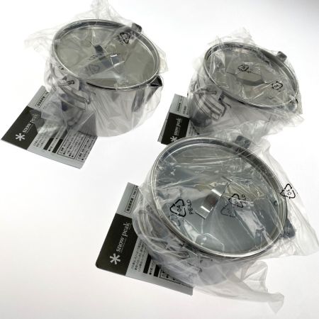  snowpeak スノーピーク ケトル No.1 CS-068R 3個セット 未使用品