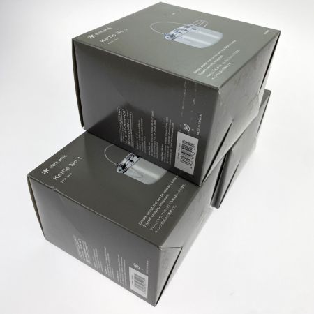 snowpeak スノーピーク ケトル No.1 CS-068R 3個セット 未使用品