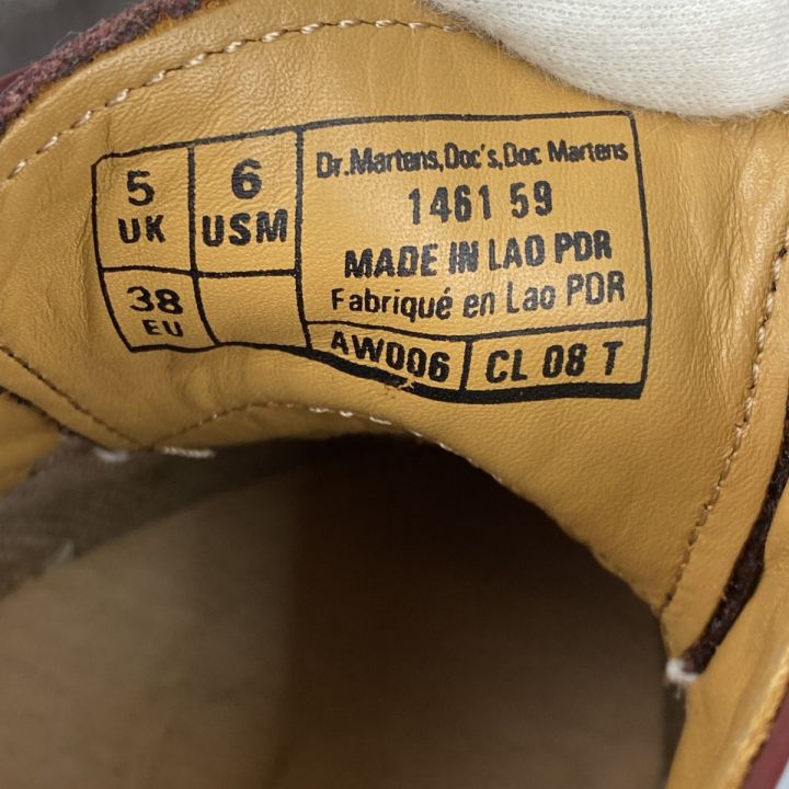 Dr.Martens ドクターマーチン 3 ホール シューズ 24cm 146159 チェリー