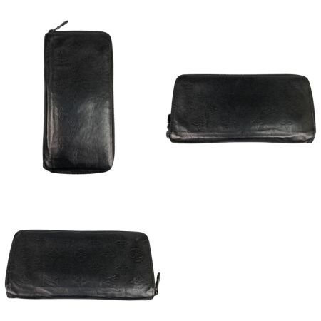  LOUIS VUITTON ルイヴィトン モノグラムシャドウ ジッピーウォレット ヴェルティカル RFID確認済 型崩れ有 イニシャル入り 長財布 M62902 ブラック