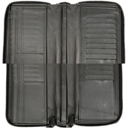  LOUIS VUITTON ルイヴィトン モノグラムシャドウ ジッピーウォレット ヴェルティカル RFID確認済 型崩れ有 イニシャル入り 長財布 M62902 ブラック