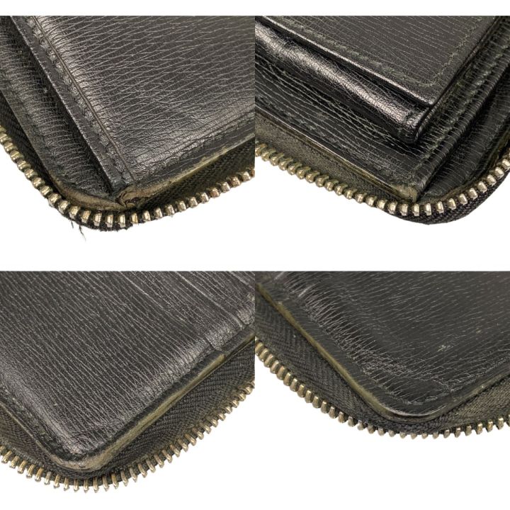 GUCCI グッチ ラウンドファスナー長財布 インターロッキングG 型崩れ有