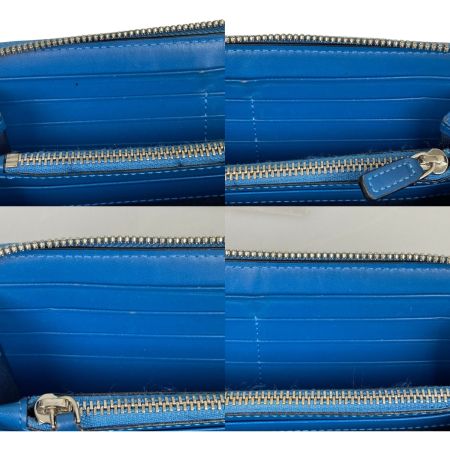  MCM エムシーエム ラウンドファスナー長財布　ロゴ MYL6AVC80 BK001 ブラック×ブルー