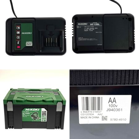  HiKOKI ハイコーキ コードレスチップソーカッタ CD1205DA 10.8V 125mm 充電器・充電池2個・ケース付