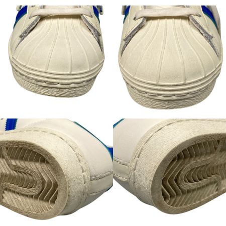   デュース × アディダス DEUX×adidas Originals SUPERSTAR 80S スニーカー 24.5cm IF6292 オフホワイト/ブルー