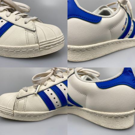   デュース × アディダス DEUX×adidas Originals SUPERSTAR 80S スニーカー 24.5cm IF6292 オフホワイト/ブルー