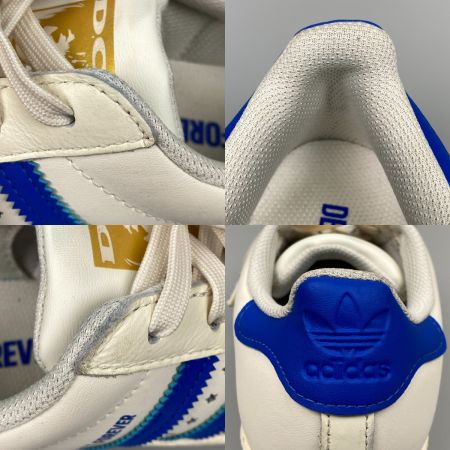   デュース × アディダス DEUX×adidas Originals SUPERSTAR 80S スニーカー 24.5cm IF6292 オフホワイト/ブルー